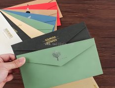 珠光纸设计的信封
