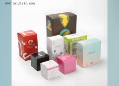 各种卡纸盒的印刷设计